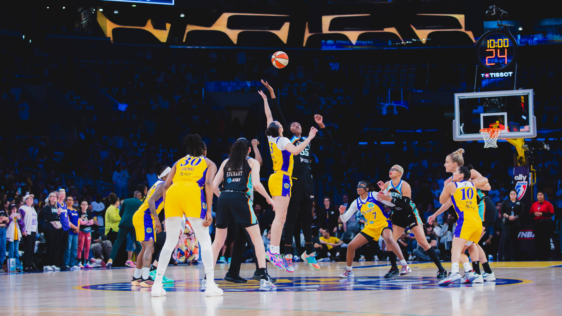 Liberty Drop Tight Game To Sparks in 30th Anniversary of Inaugural Match